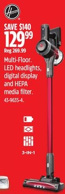 Hoover Multi-Floor. LED headlights, digital dis…