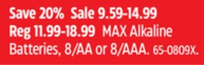 Energizer MAX Alkaline Batteries