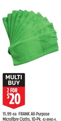 FRANK All-Purpose Microfibre Cloths