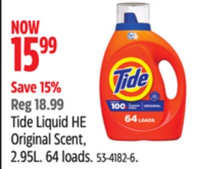 Tide Liquid HE Original Scent