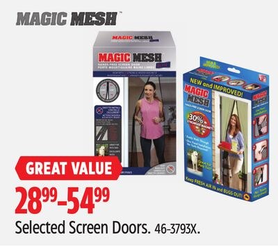 Selected Magic Mesh Screen Doors