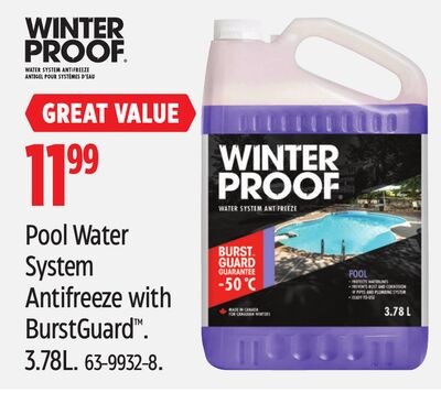 Winter Proof Pool Water System Antifreeze with …