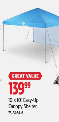 Outbound 10 x 10' Easy-Up Canopy Shelter
