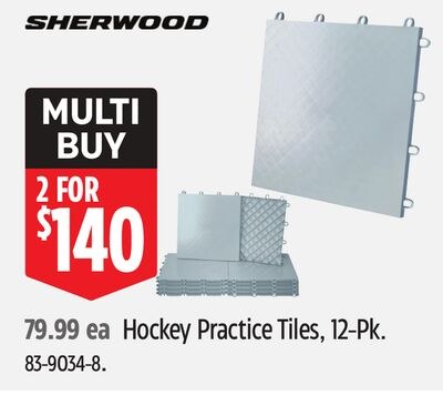 Sherwood Hockey Practice Tiles, 12-Pk.