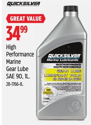High Performance Marine Gear Lube SAE 90, 1L
