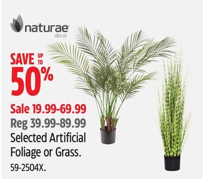 Selected Artificial Foliage or Grass