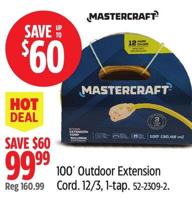 100´ Outdoor Extension Cord.