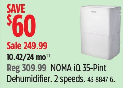 NOMA iQ 35-Pint Dehumidifier