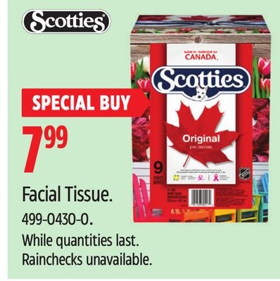 Scotties Facial Tissue