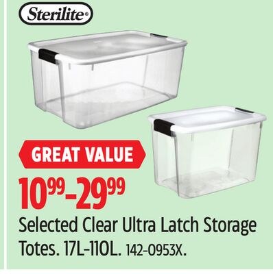Selected Sterilite Clear Ultra Latch Storage To…