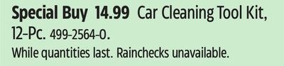 Car Cleaning Tool Kit, 12-Pc.