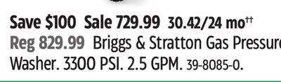 Briggs & Stratton Gas Pressure Washer