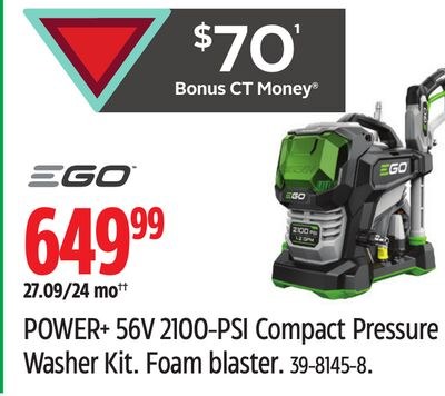 POWER+ 56V 2100-PSI Compact Pressure Washer Kit