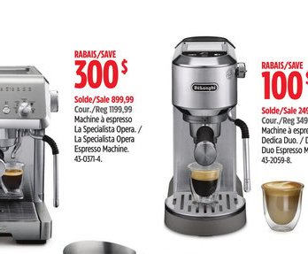 DeLonghi Machine à espresso Dedica Trio
