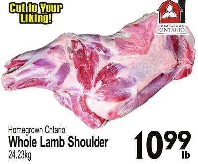 Homegrown Ontario Whole Lamb Shoulder