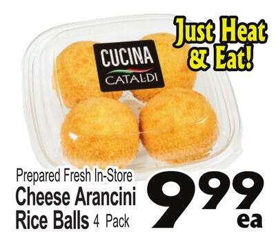 Prepared Fresh In-Store Cheese Arancini Rice Ba…
