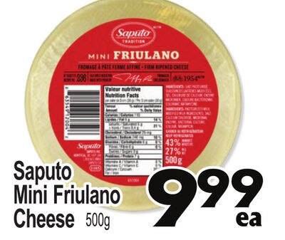 Saputo Mini Friulano Cheese