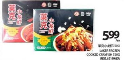 LAKER FROZEN COOKED CRAYFISH 750G