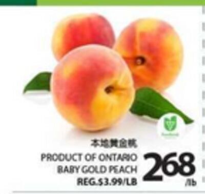 PRODUCT OF ONTARIO BABY GOLD PEACH