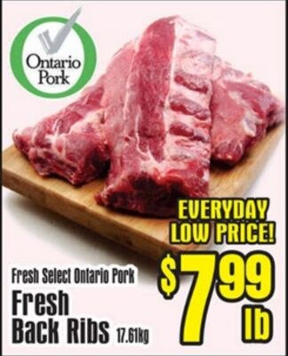 Fresh Back Ribs