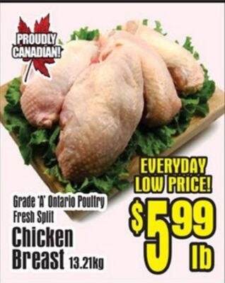 Fresh Split Chicken Breast