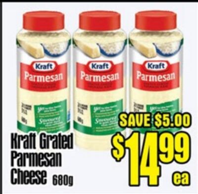 Kraft Grated Parmesan Cheese