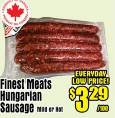 Finest Meats Hungarian Sausage