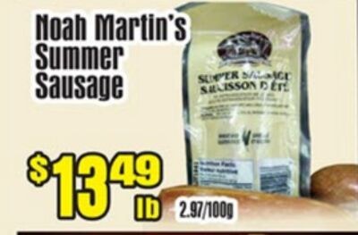 Noah Martin's Summer Sausage