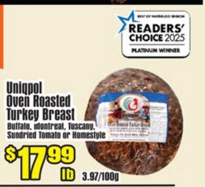 Uniqpol Oven Roasted Turkey Breast