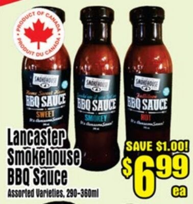 Lancaster Smokehouse BBQ Sauce