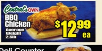 Central's OWN BBQ Chicken