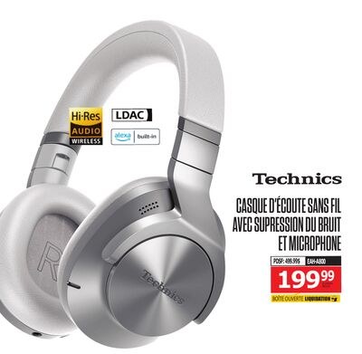 CASQUE D'ÉCOUTE SANS FIL AVEC SUPRESSION DU BRU…