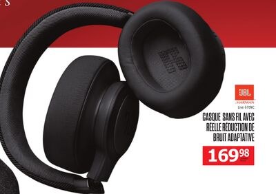 JBL CASQUE SANS FIL AVEC RÉELLE REDUCTION DE BR…