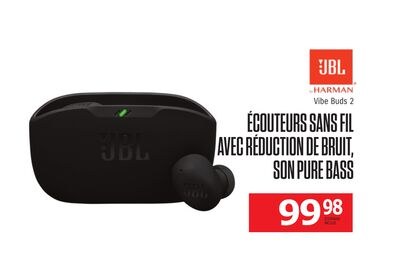 JBL ÉCOUTEURS SANS FIL AVEC RÉDUCTION DE BRUIT,…