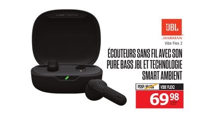 JBL ÉCOUTEURS SANS FIL AVEC PURE BASS JBL ET TE…