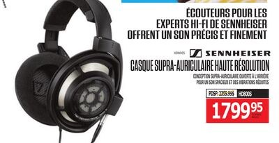ÉCOUTEURS POUR LES EXPERTS HI-FI DE SENNHEISER …