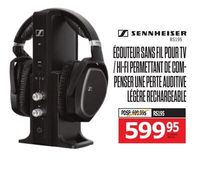 ÉCOUTEUR SANS FIL POUR TV / HI-FI PERMETTANT DE…