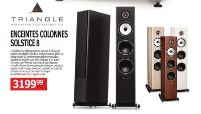 ENCEINTES COLONNES SOLSTICE 8 TRIANGLE