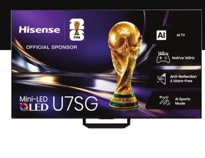 U7SG SERIES HISENSE TÉLÉVISEUR IA MINI-LED HI-Q…