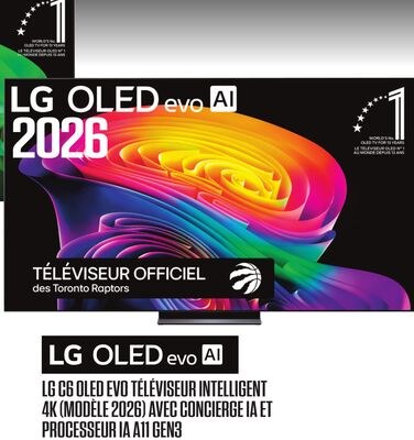 LG 48" C6 OLED EVO TÉLÉVISEUR INTELLIGENT 4K (M…