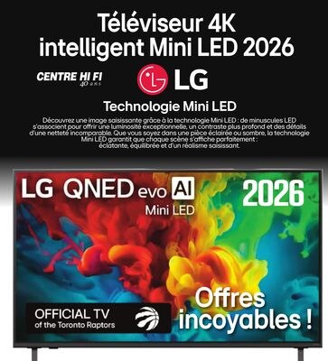 LG QNED82 MINI-LED TÉLÉVISEUR INTELLIGENT 4K (2…
