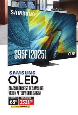 65" SAMSUNG CLASS OLED S95F 4K SAMSUNG VISION A…