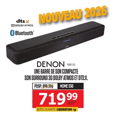 UNE BARRE DE SON COMPACTE SON SURROUND 3D DOLBY…
