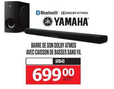 BARRE DE SON DOLBY ATMOS AVEC CAISSON DE BASSES…