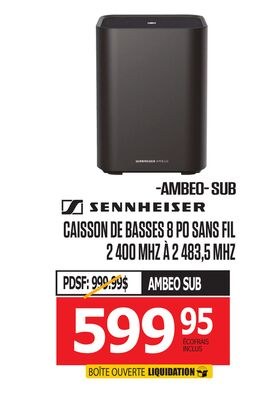 CAISSON DE BASSES 8 PO SANS FIL 2 400 MHZ À 2 4…