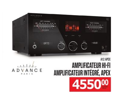 AMPLIFICATEUR HI-FI AMPLIFICATEUR INTÉGRÉ, APEX…