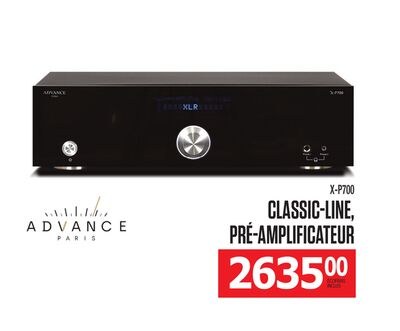 CLASSIC-LINE, PRÉ-AMPLIFICATEUR