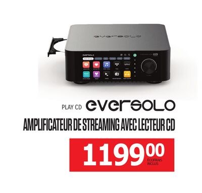 EVERSOLO AMPLIFICATEUR DE STREAMING AVEC LECTEU…