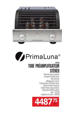 Tube Préamplificateur Stereo PrimaLuna