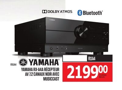 YAMAHA RX-A4A RÉCEPTEUR AV 7.2 CANAUX NOIR AVEC…